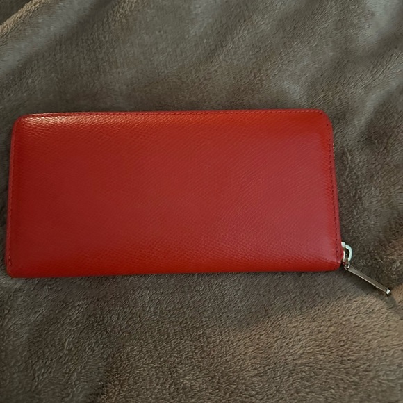 Coach Red & hot pink wallet - Picture 3 of 4